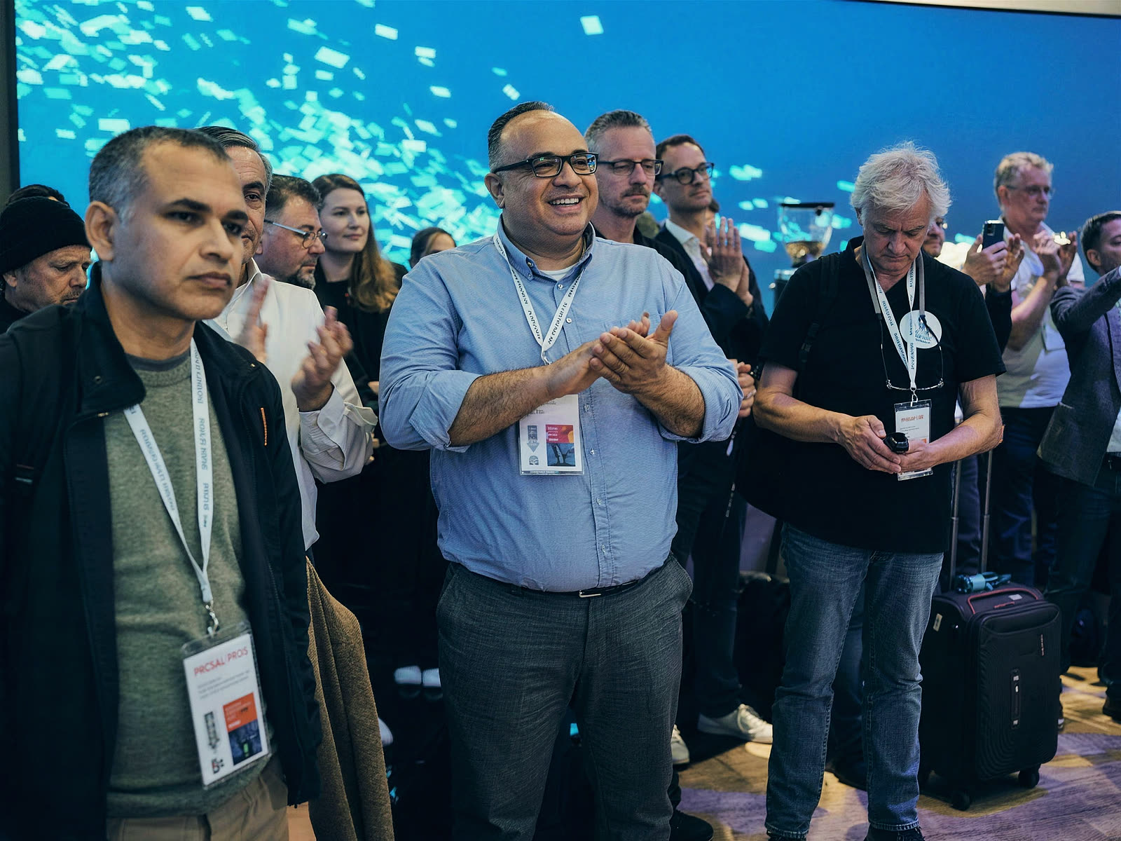 Messestand und Pressekonferenz auf der Druckmesse, Foto von VYSUALIZED