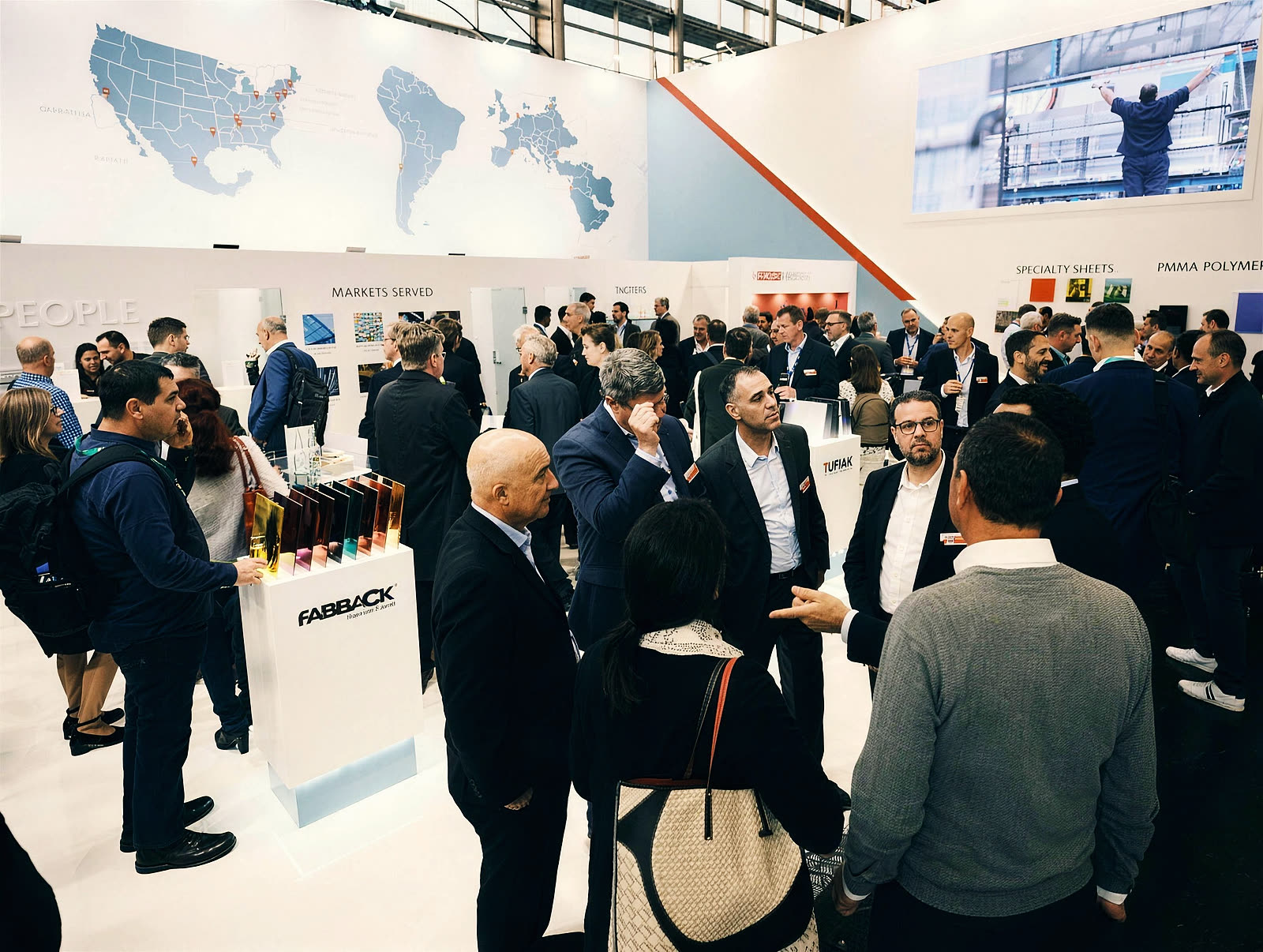 Messestand auf der Kunststoffmesse, Foto von VYSUALIZED